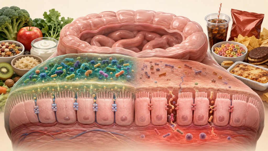 Aliments ultra-transformés : ce qui se passe dans notre intestin
